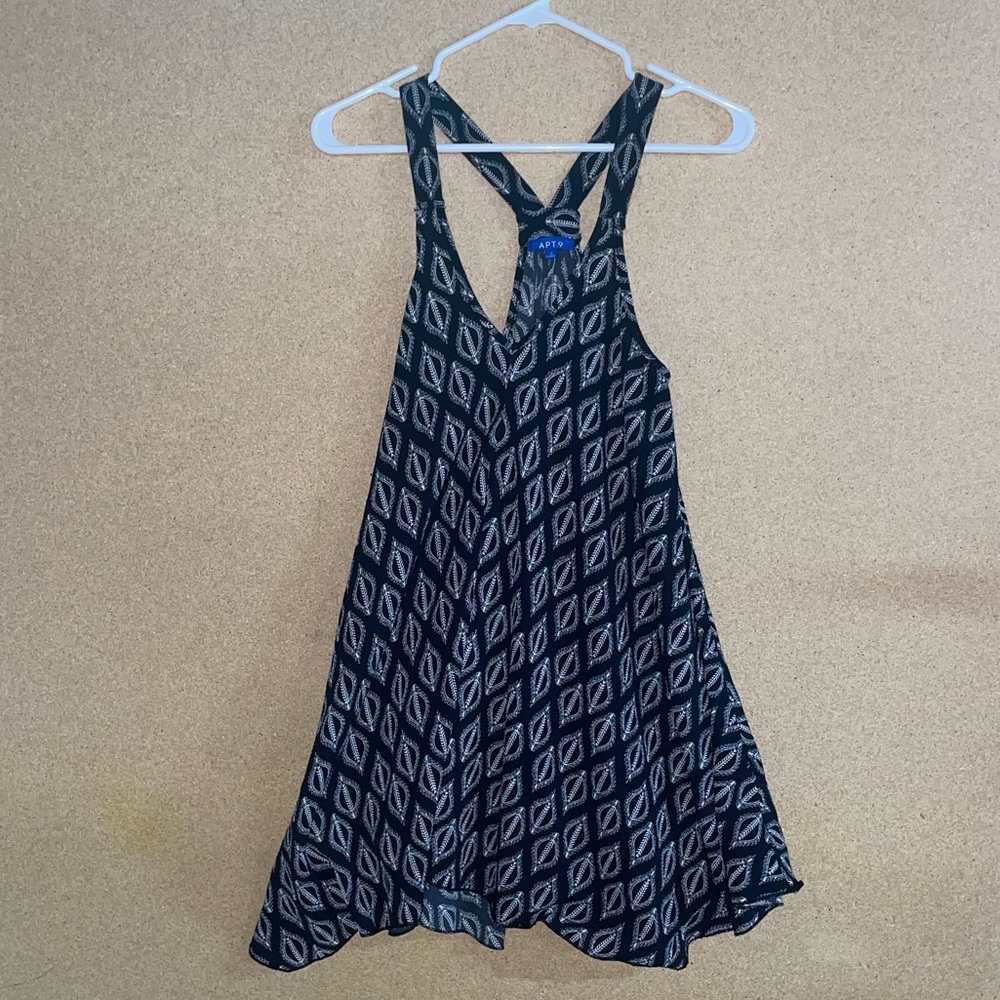 Apt. 9 Black and White Swim Coverup